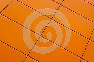 Background of orange tile. Texture