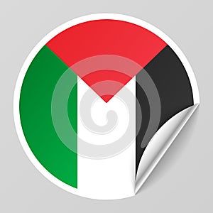 Background with Palestine flag colours. Perfect element for every use