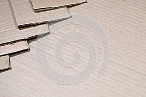 Background of paper textures piled ready to recycle. A pack of old office cardboard for recycling of waste paper. Pile of