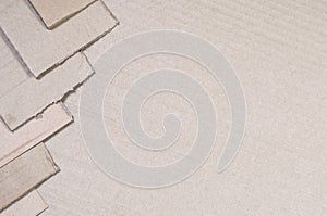 Background of paper textures piled ready to recycle. A pack of old office cardboard for recycling of waste paper. Pile of