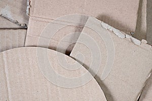 Background of paper textures piled ready to recycle. A pack of old office cardboard for recycling of waste paper. Pile of