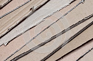 Background of paper textures piled ready to recycle. A pack of old office cardboard for recycling of waste paper. Pile of