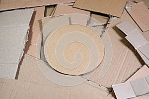 Background of paper textures piled ready to recycle. A pack of old office cardboard for recycling of waste paper. Pile of wastepa