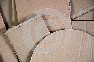 Background of paper textures piled ready to recycle. A pack of old office cardboard for recycling of waste paper. Pile of wastepa