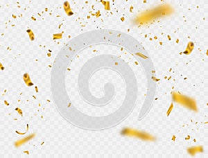 Background party celebration gold confetti.