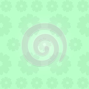 pastel green gradient background with flower patterns. repeat, simple, creative and unique