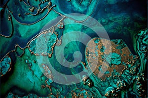 Background patina is a thin layer that variously forms on the surface of copper, brass, bronze and similar metals. photo