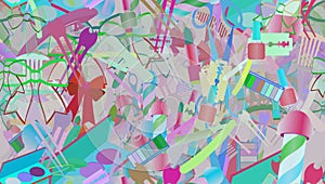 Design pattern. Mixture of topics, abstract art