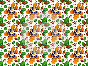 Background with pattern allusive to christmas theme. Seamless pattern. Illustration.