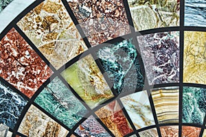 Background pattern of different marble