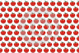 Background, pattern made of tomatoes
