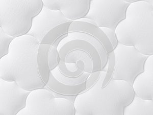 Background pattern of soft white mattress