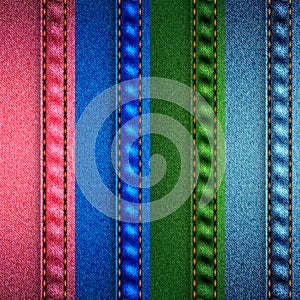 Background pattern. Texture of denim fabric.