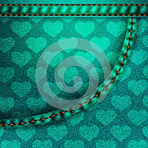 Background pattern. Texture of denim fabric.