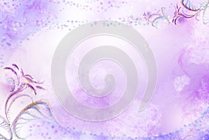 Background with patterns and flowers-3