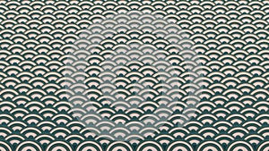 Background and patterns of Green and gold water waves Giving a feeling of tenderness, softness and luxury.Waves overlap to form di