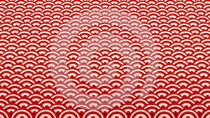 Background and patterns of red and gold water waves Giving a feeling of tenderness, softness and luxury.Waves overlap to form dime