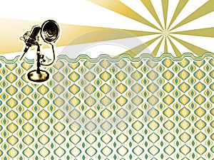 background with patterns in the style of the 60s