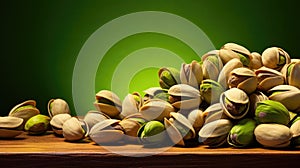 Pistachio, text space