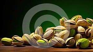 Pistachio, text space