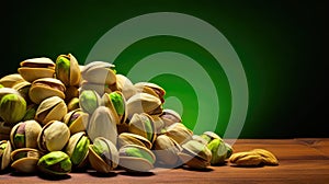 Pistachio, text space