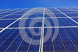 Background of photovoltaic cells.