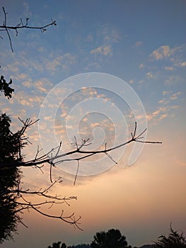 Background picture at dusk atmosphere