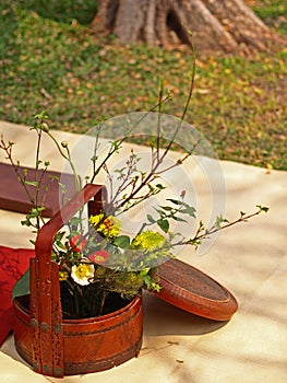 Background Picture of Ikebana photo