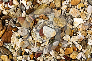 Background of a pile of pebbles