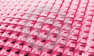 Background of pink cubical blocks 3D-Illustration