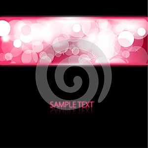 Background with pink glowing lights