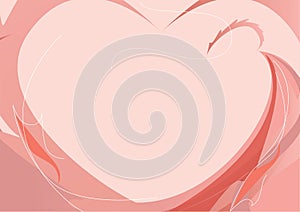 Background. Pink heart.