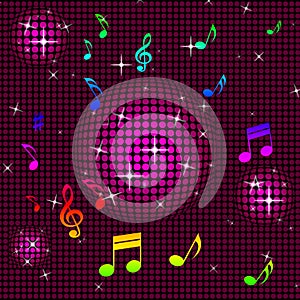 Background Pink Shows Hi Tech And Clef photo
