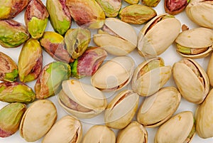 Background of pistachio nuts