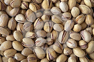 Background of pistachios