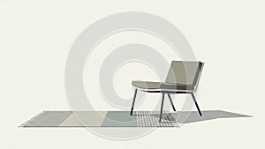 The background is a plain cream color emphasizing simplicity and elegance