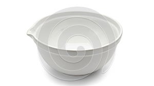 The background is plain white emphasizing the bowl s form and function