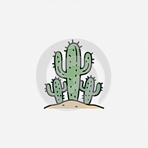 The background is plain white, emphasizing the cactus s shape and color