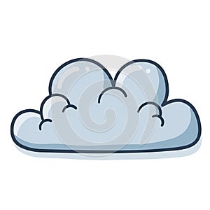 The background is plain white emphasizing the cloud s design