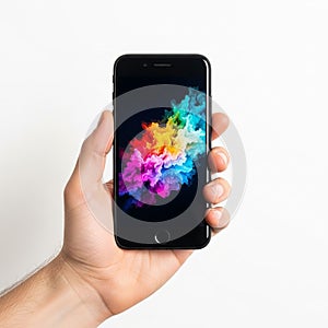 Background is a plain white emphasizing the contrast with the