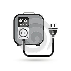 The background is plain white, emphasizing the generator's design and elements