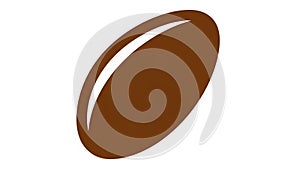 The background is plain white emphasizing the shape s form and color