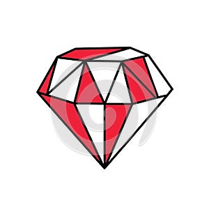 Background is plain white emphasizing the simplicity and boldness of the