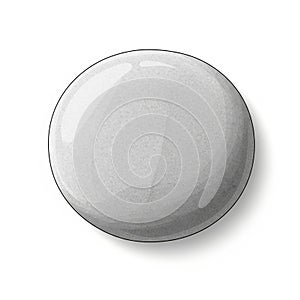 The background is plain white, emphasizing the sphere s shape and texture