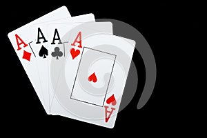 Background with playing cards