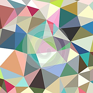 Background of polygonal geometric shapes. Colorful mosaic pattern. Retro triangle background