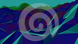 Background from polygons. With shadows and light.