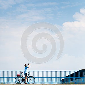 Background for poster or advertisment pertaining to cycling photo