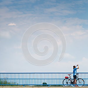 Background for poster or advertisment pertaining to cycling