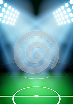 Background for posters night soccer football photo